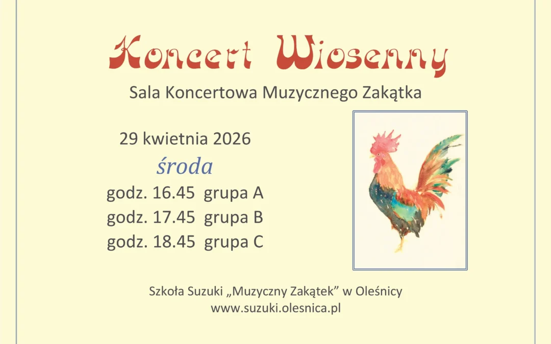 Wiosenne koncertowanie