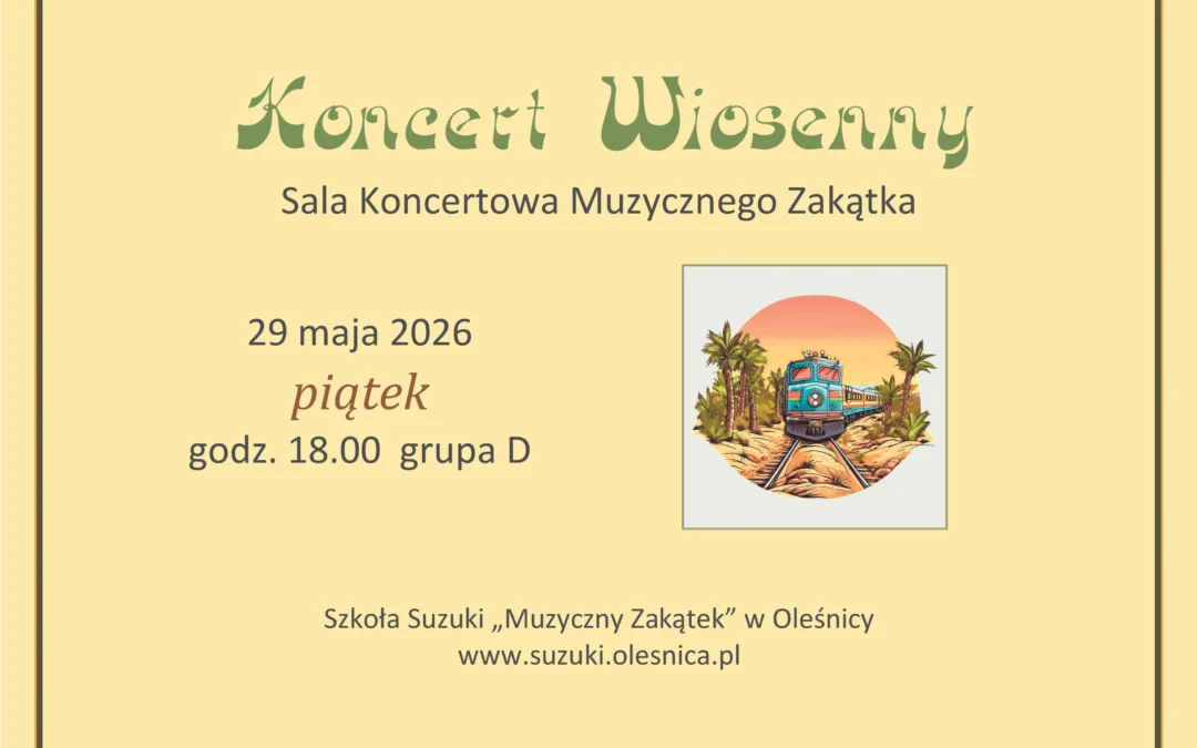 Wiosenne koncertowanie
